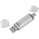 Hama C-Laeta USB Flash Drive USB Type-A / USB Type-C 3.2 Gen 1 (3.1 Gen 1) Silver 64GB thumbnail 3