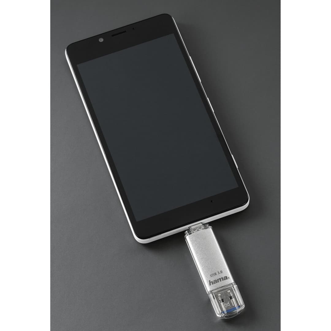 Hama C-Laeta USB Flash Drive USB Type-A / USB Type-C 3.2 Gen 1 (3.1 Gen 1) Silver 64GB - Image 4