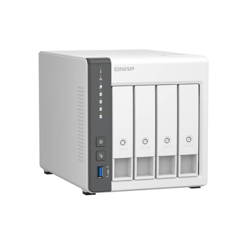 QNAP TS-433-4G 4-Bay NAS Server Tower ARM Cortex-A55 Quad-Core 2.0GHz 4GB RAM