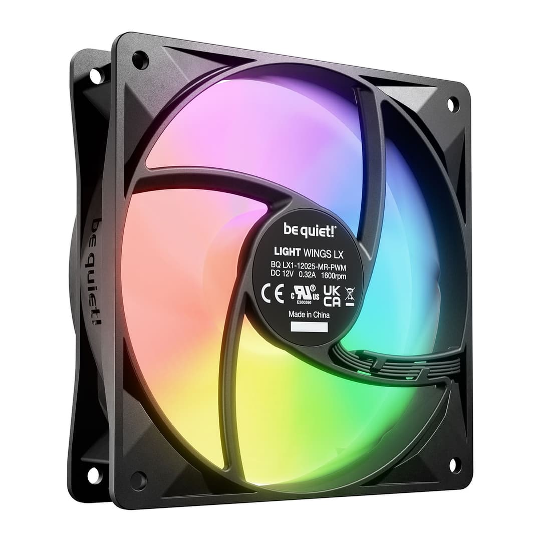 be quiet! Light Wings LX 120mm ARGB PWM Case Fan - Black - Image 4