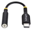 StarTech.com 5in (12.7cm) USB-C to 3.5mm TRRS Headphone/Headset Jack Audio Adapter, USB Type-C Aux Dongle, 32-bit DAC, Supports USB-C/Thunderbolt, Laptop/Phone/Tablet thumbnail 2