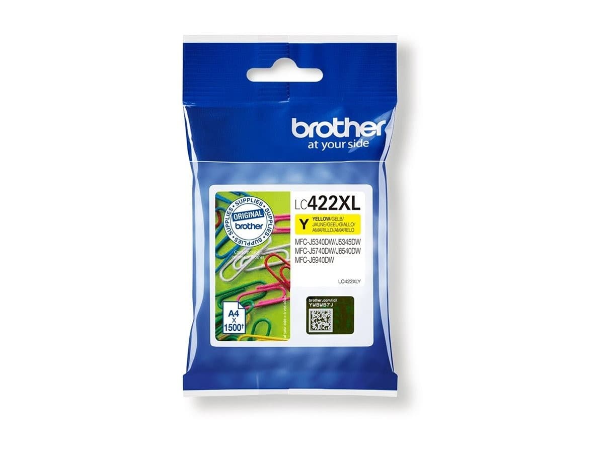 Brother LC422XL High Yield Original Ink Cartridge - Yellow