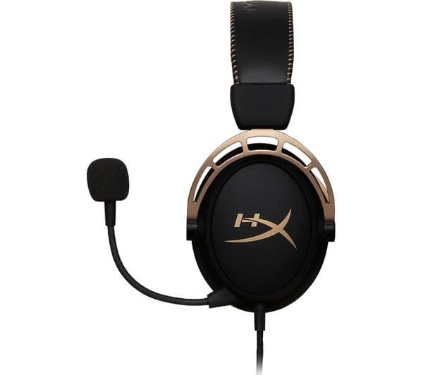 HyperX Cloud Alpha Wired Gaming Headset - Black & Gold - Image 7