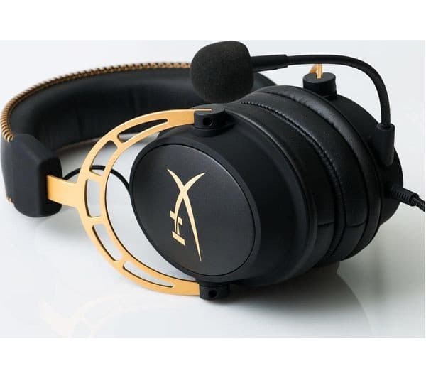 HyperX Cloud Alpha Wired Gaming Headset - Black & Gold - Image 8