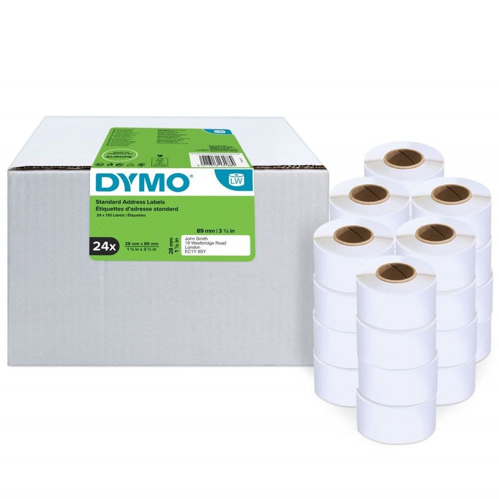 Dymo 99010 24 Rolls LabelWriter Standard Address Labels - Image 1