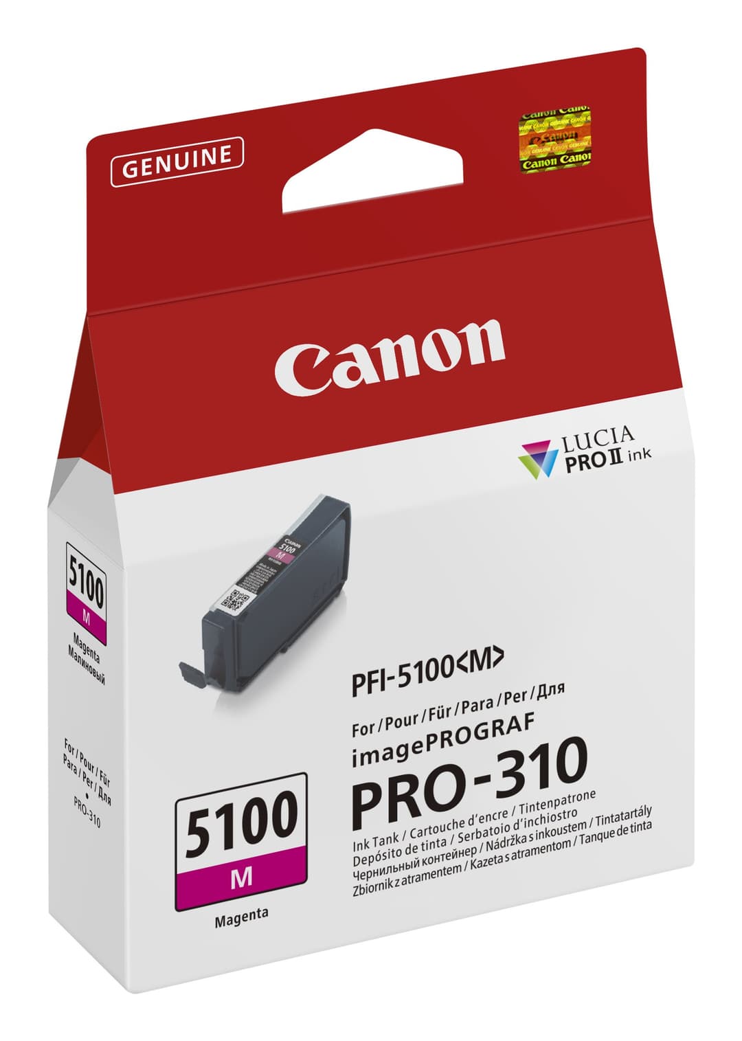 Canon PFI-5100M Original Ink Cartridge - Magenta - Image 2