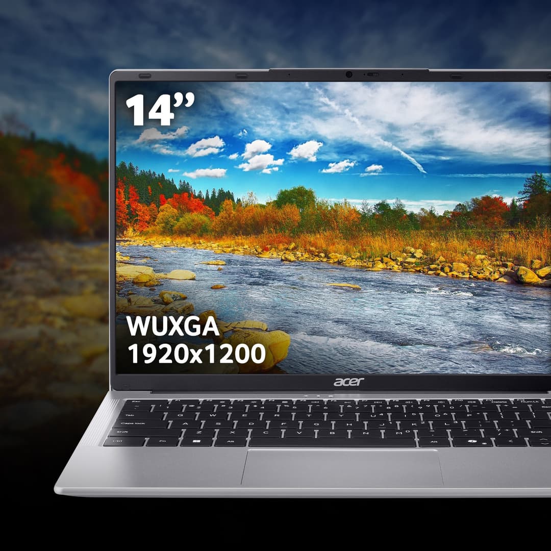 Acer Aspire Lite AL14-32P-333W Core 3 N355 8GB RAM 256GB SSD 14" WUXGA Win11 Laptop - Image 2