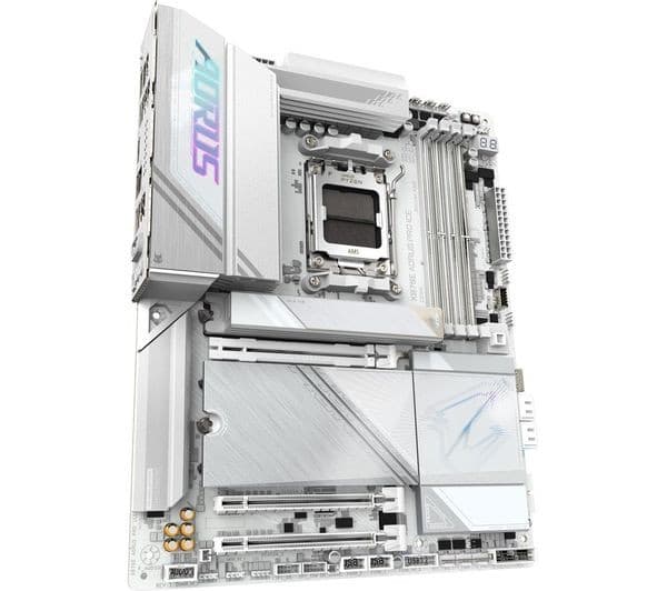GIGABYTE X870E AORUS PRO ICE AMD X870E ATX Socket AM5 DDR5 Motherboard - White - Image 2