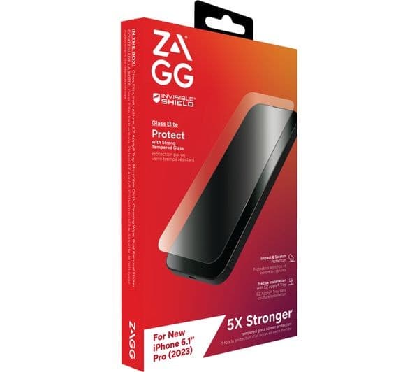 ZAGG InvisibleShield Glass Elite iPhone 15 Pro Screen Protector - Image 2