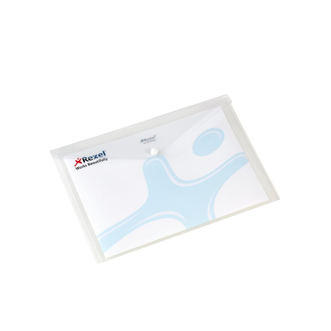 Rexel Popper Wallet A4 White (5) - Image 1