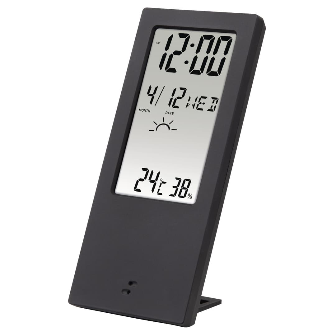 Hama TH-140 Digital Thermometer/Hygrometer with Weather Indicator - Black - Image 1