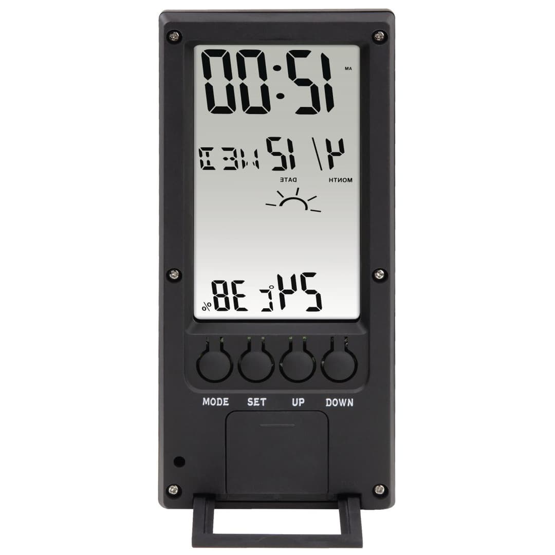 Hama TH-140 Digital Thermometer/Hygrometer with Weather Indicator - Black - Image 2