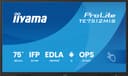 iiyama TE7512MIS-B4AG Signage Display Kiosk design 190.5 cm (75") LCD Wi-Fi 400 cd/m² 4K Ultra HD Black Touchscreen Built-in processor Android 24/7 thumbnail 2