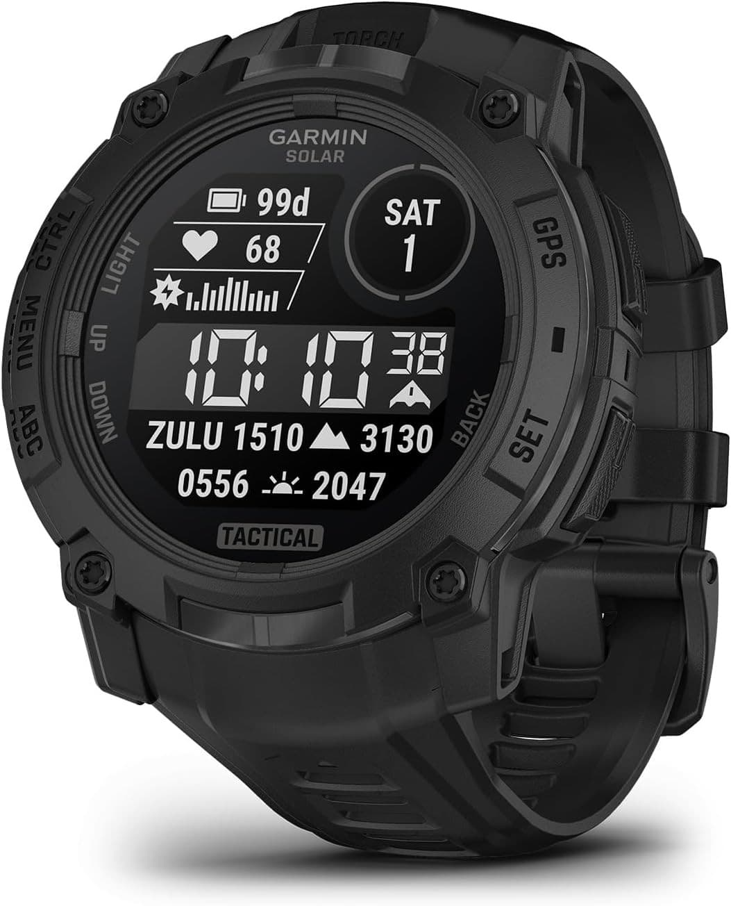 Garmin Instinct 3 Tactical Edition Solar Smartwatch 45mm Black - Image 1