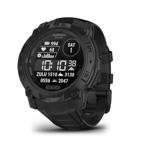 Garmin Instinct 3 Tactical Edition Solar Smartwatch 45mm Black - Image 9