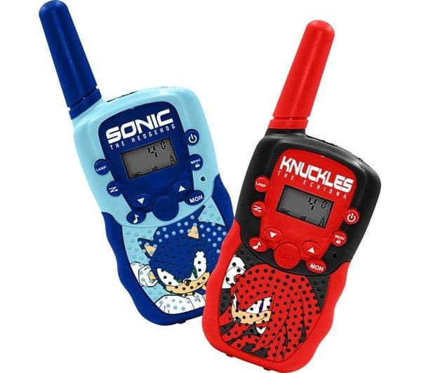 OTL SH1212 Sonic the Hedgehog Walkie Talkie Set - Blue & Red - Image 1