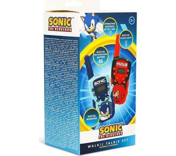 OTL SH1212 Sonic the Hedgehog Walkie Talkie Set - Blue & Red - Image 5