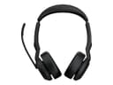Jabra Evolve2 55 UC Stereo - headset - USB-C, USB-A - with charging stand thumbnail 2