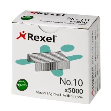 Rexel No. 10 4.5mm Staples 12 Sheet Capacity (5000)