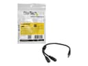 StarTech 3.5mm Headset Splitter Adapter Black thumbnail 6