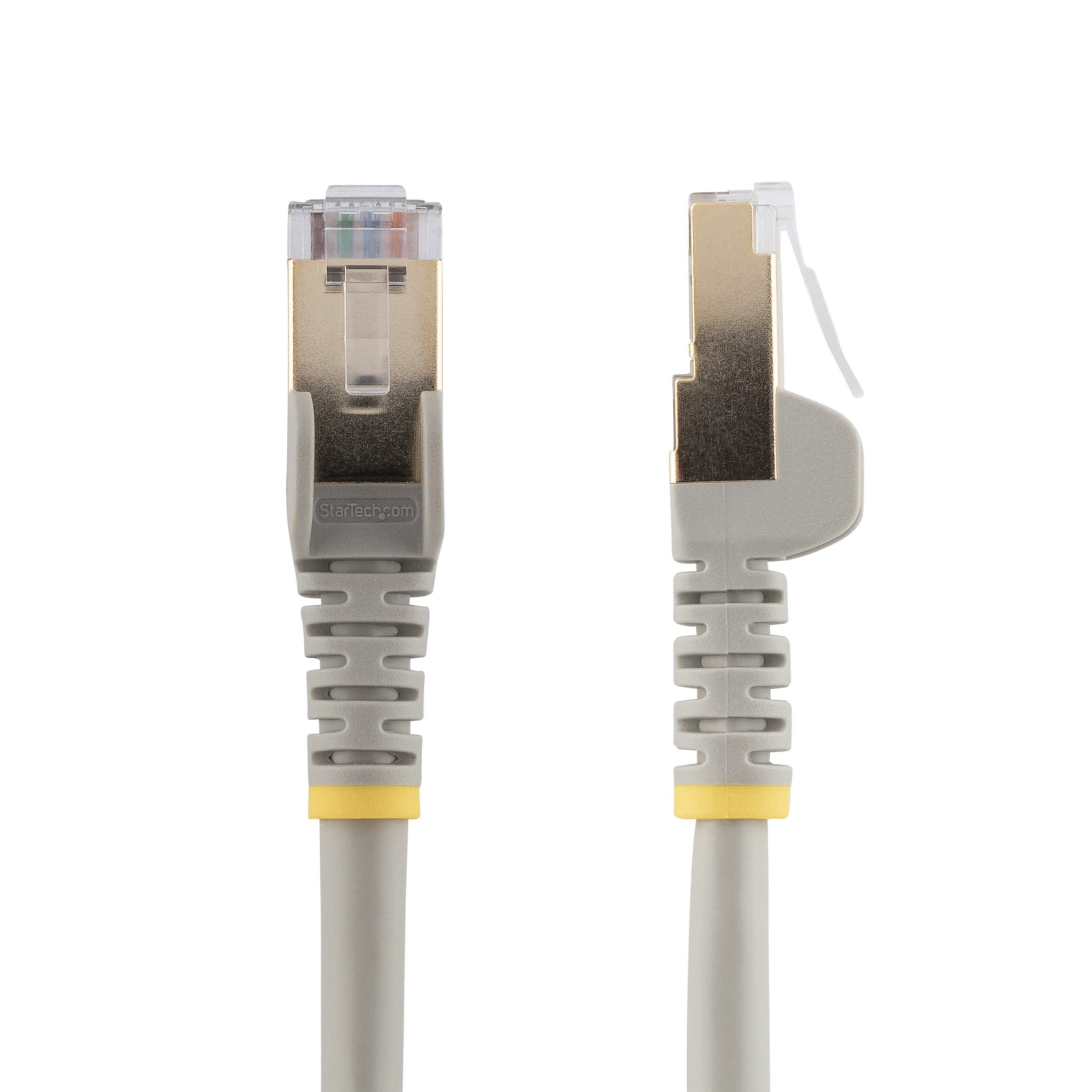 StarTech.com 7m CAT6a Ethernet Cable - 10 Gigabit Shielded Snagless RJ45 100W PoE Patch Cord - 10GbE STP Network Cable w/Strain Relief - Grey Individually Tested/Wiring is UL Certified/TIA