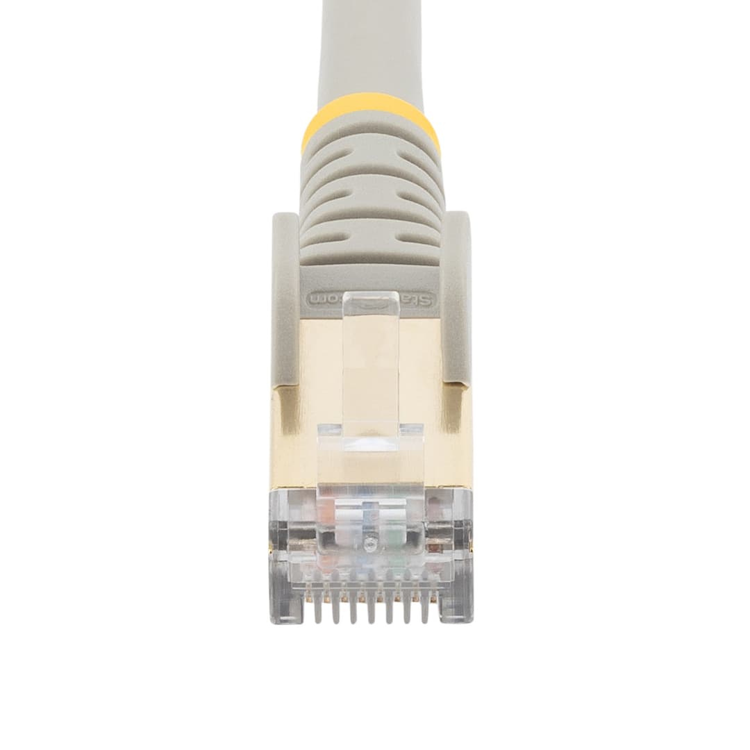 StarTech.com 7m CAT6a Ethernet Cable - 10 Gigabit Shielded Snagless RJ45 100W PoE Patch Cord - 10GbE STP Network Cable w/Strain Relief - Grey Individually Tested/Wiring is UL Certified/TIA - Image 3