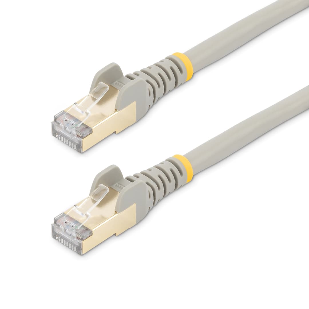 StarTech.com 7m CAT6a Ethernet Cable - 10 Gigabit Shielded Snagless RJ45 100W PoE Patch Cord - 10GbE STP Network Cable w/Strain Relief - Grey Individually Tested/Wiring is UL Certified/TIA - Image 4