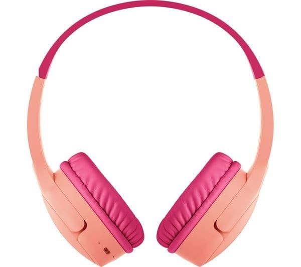 Belkin SoundForm Mini Wireless On-Ear Kids Headphones - Pink