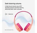 Belkin SoundForm Mini Wireless On-Ear Kids Headphones - Pink thumbnail 2