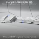 CHERRY DW 9100 Slim Wireless Desktop Set - Silver/White thumbnail 2