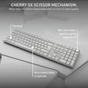 CHERRY DW 9100 Slim Wireless Desktop Set - Silver/White thumbnail 5
