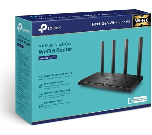 TP-Link Archer AX12 AX1500 Dual-Band Wi-Fi 6 Router - Image 7