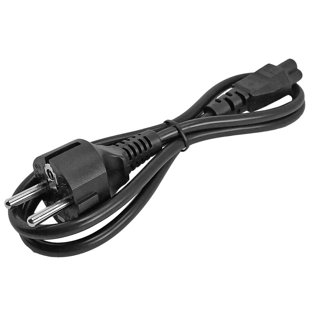 StarTech.com 1m (3ft) Laptop Power Cord, EU Schuko to C5, 2.5A 250V, 18AWG, Notebook / Laptop Replacement AC Cord, Power Brick Cord, Laptop Charger Cable, Clover Leaf/Mickey Mouse Power Cord - Image 4