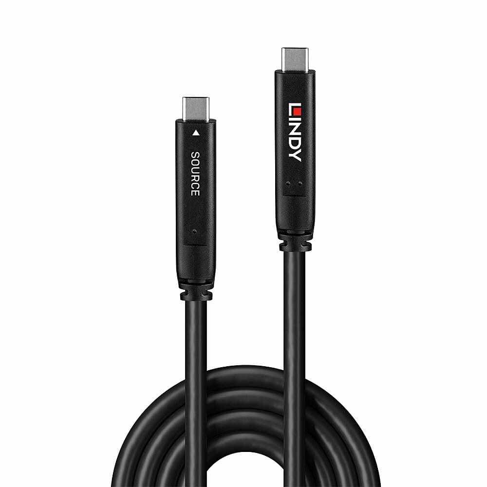 Lindy 15m USB 3.2 Gen 2 & DP 1.4 Type C Hybrid Cable - Image 2
