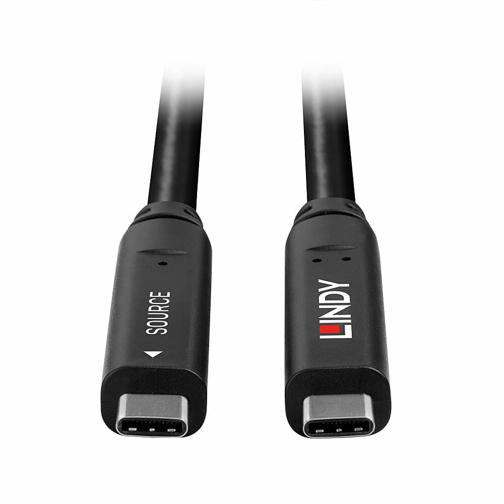 Lindy 15m USB 3.2 Gen 2 & DP 1.4 Type C Hybrid Cable - Image 4