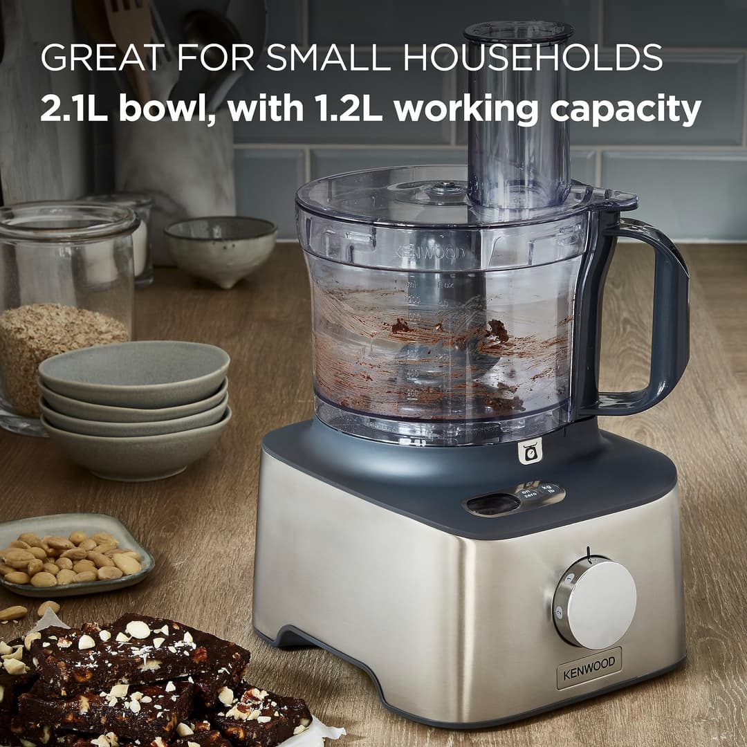 Kenwood Multipro Compact+ FDM312 SS 5-in-1 Compact Food Processor with Digital Weighing 800W 2.1L - Stainless Steel - Image 4