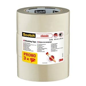 Scotch Classic Masking Tape 48mm X 50m Pack 3 - 7100333295 66653MM