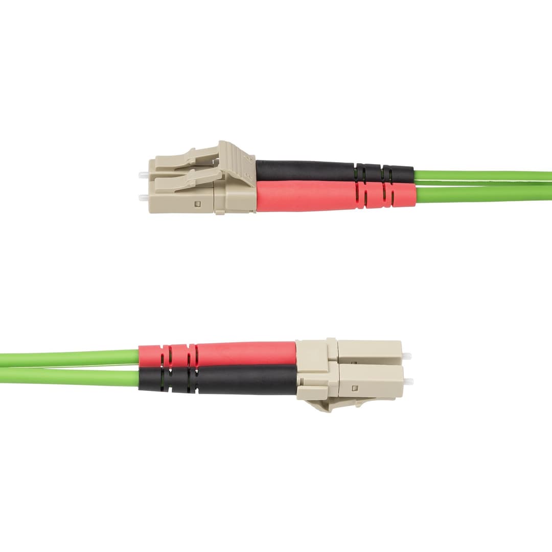 StarTech.com 5m (16.4ft) LC to LC (UPC) OM5 Multimode Fiber Optic Cable, 50/125µm Duplex LOMMF Zipcord, VCSEL, 40G/100G, LSZH Fiber Jumper Cord - Image 3