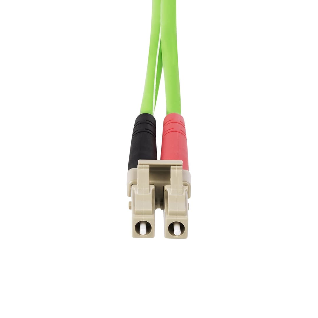 StarTech.com 5m (16.4ft) LC to LC (UPC) OM5 Multimode Fiber Optic Cable, 50/125µm Duplex LOMMF Zipcord, VCSEL, 40G/100G, LSZH Fiber Jumper Cord - Image 4