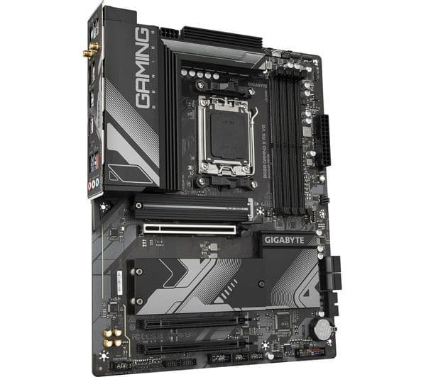 GIGABYTE B650 GAMING X AX V2 AM5 Motherboard - AMD B650 Chipset, ATX, 4x DDR5 up to 8000 MT/s (OC), 3x M.2 (1x PCIe 5.0 + 2x PCIe 4.0), 4x SATA 6Gb/s, Wi-Fi 6E, 2.5GbE LAN, 8+2+2 Phases Digital VRM