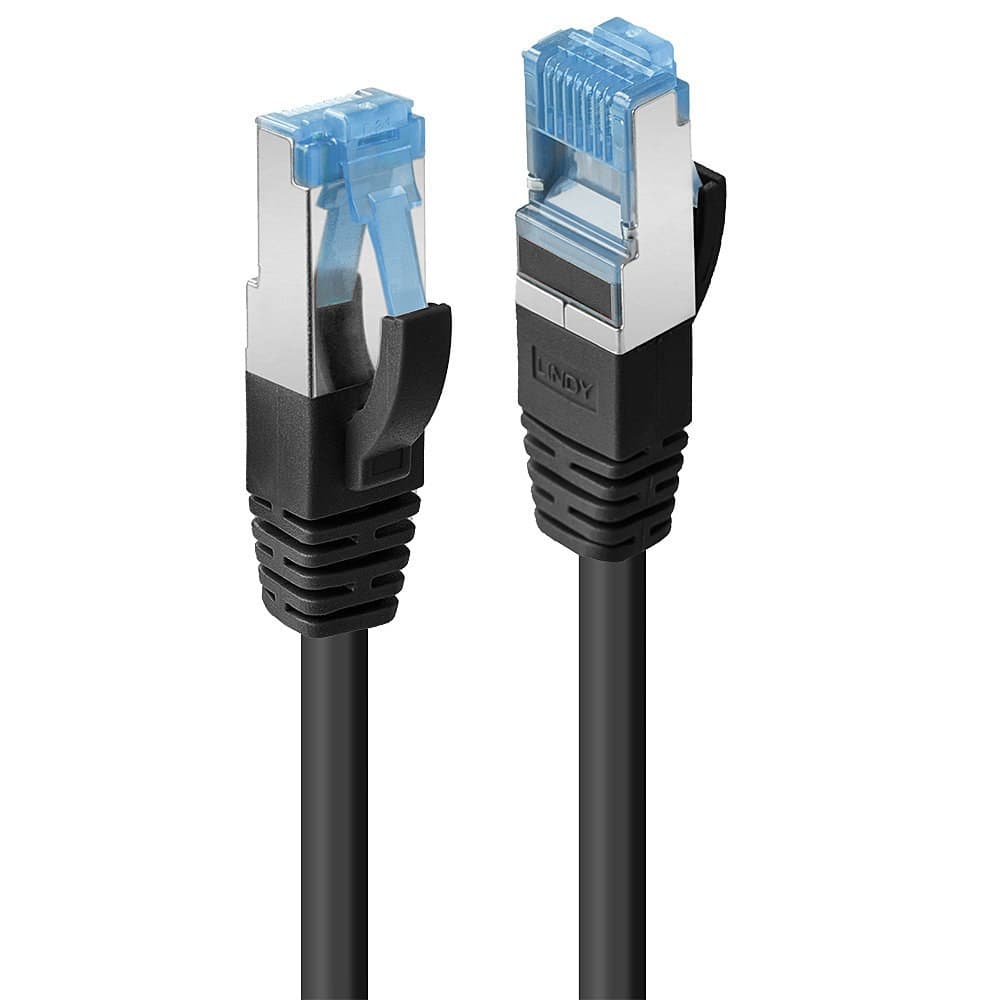 Lindy 47177 Cat6a S/FTP (S-STP) LSZH Snagless Gigabit Ethernet Networking Cable 1 m Black