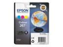 Epson 267 Globe Singlepack Tri-Colour (Cyan, Magenta, Yellow) Original Ink Cartridge - 6.7 ml, 200 Pages - for WorkForce WF-100W / WF-110W thumbnail 2