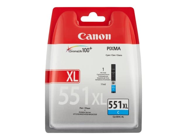 Canon CLI-551XL High Yield Cyan Ink Cartridge - Image 1
