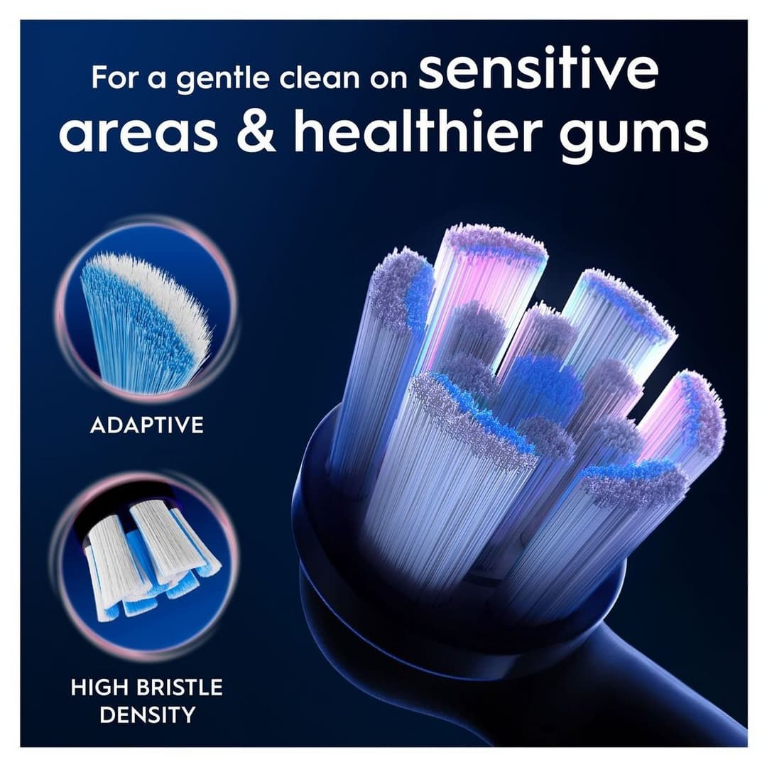 Oral-B iO Gentle Care Toothbrush Heads Black – 4 Pack - Image 3