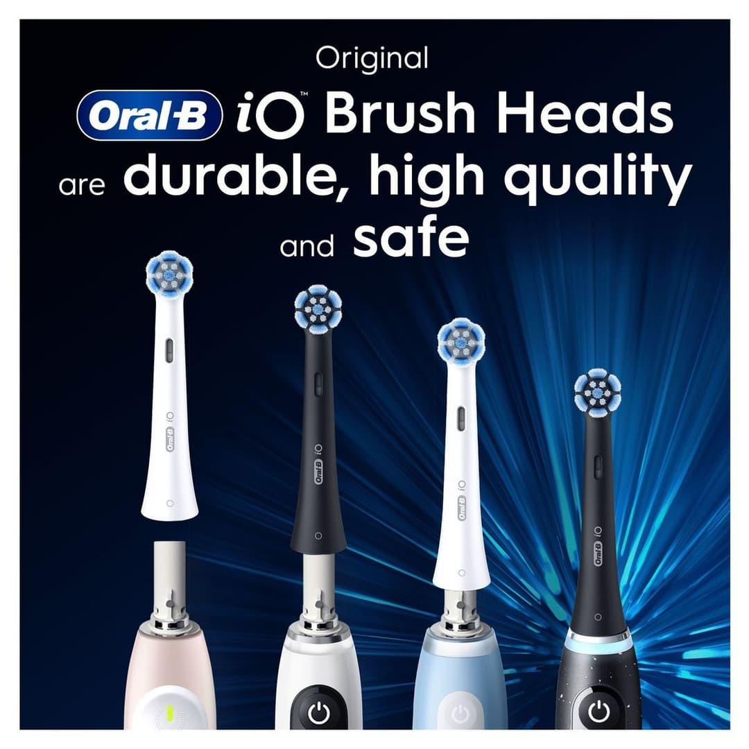 Oral-B iO Gentle Care Toothbrush Heads Black – 4 Pack - Image 7