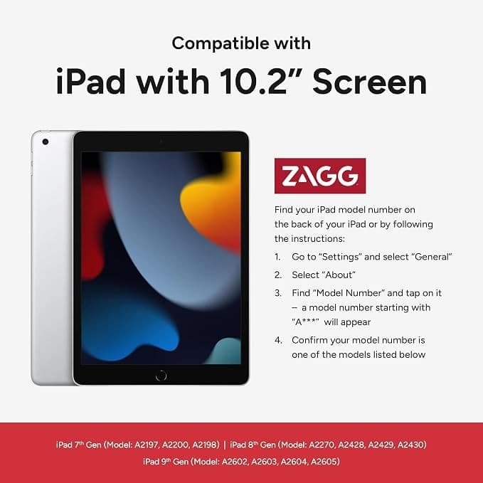 ZAGG Gear4 Crystal Palace Folio for iPad 10.2" 7/8/9 Gen – Clear - Image 2