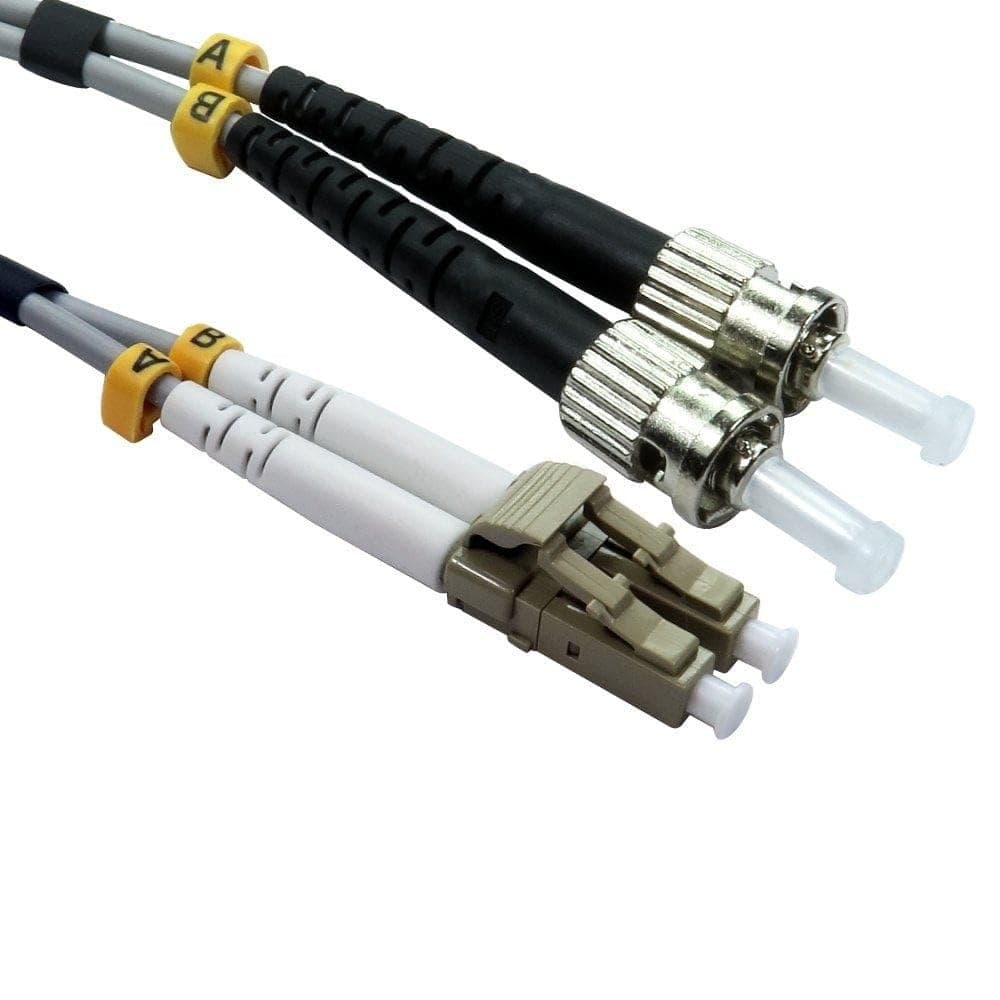 Cables Direct 15m OM1 Fibre Optic Cable, LC - ST (Multi-Mode) - Image 1