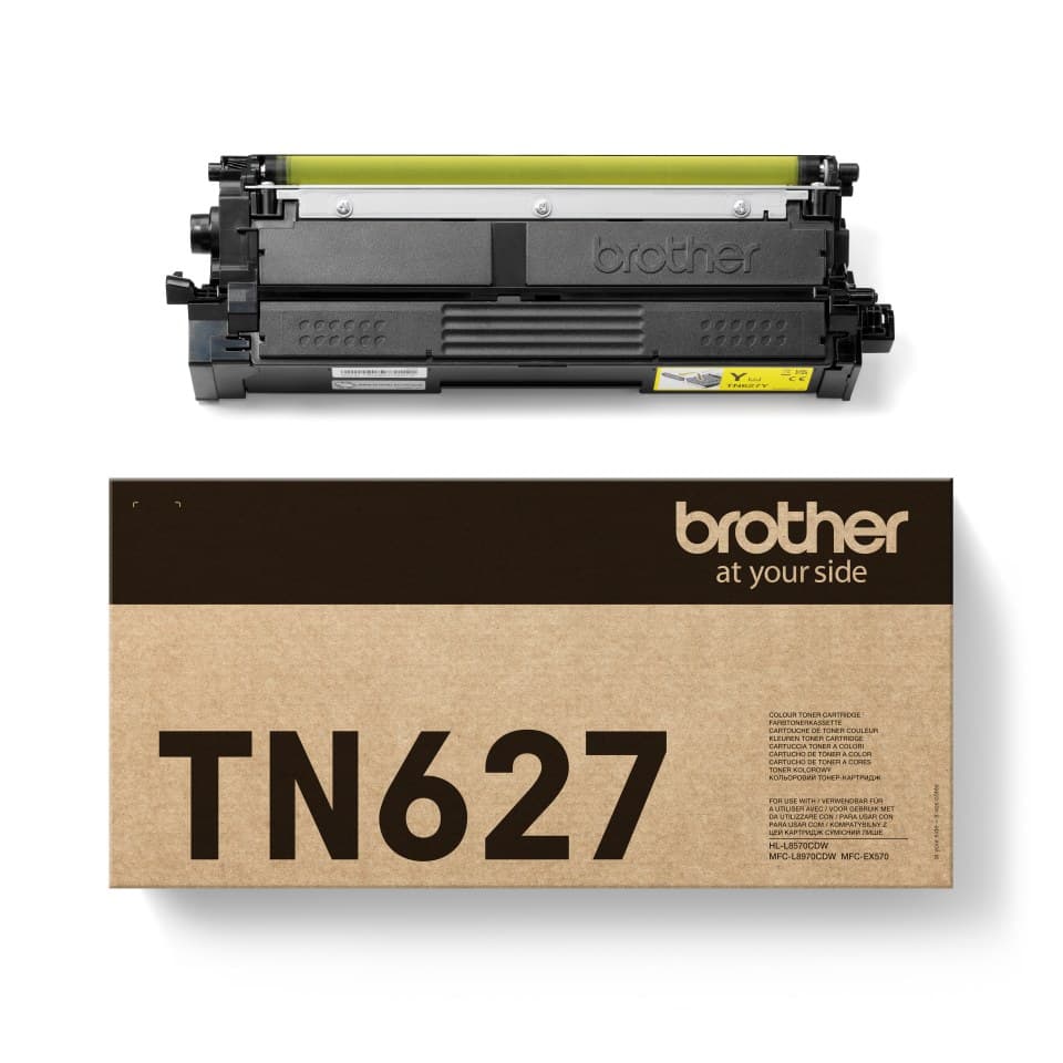 Brother TN-627Y Ultra High Yield Toner Cartridge 1 pc(s) Original Yellow 10,000 Pages - Image 1