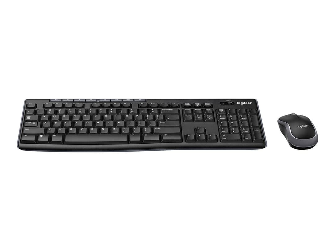 Logitech MK270 Wireless Keyboard and Mouse Combo - French Layout, Black - Image 1