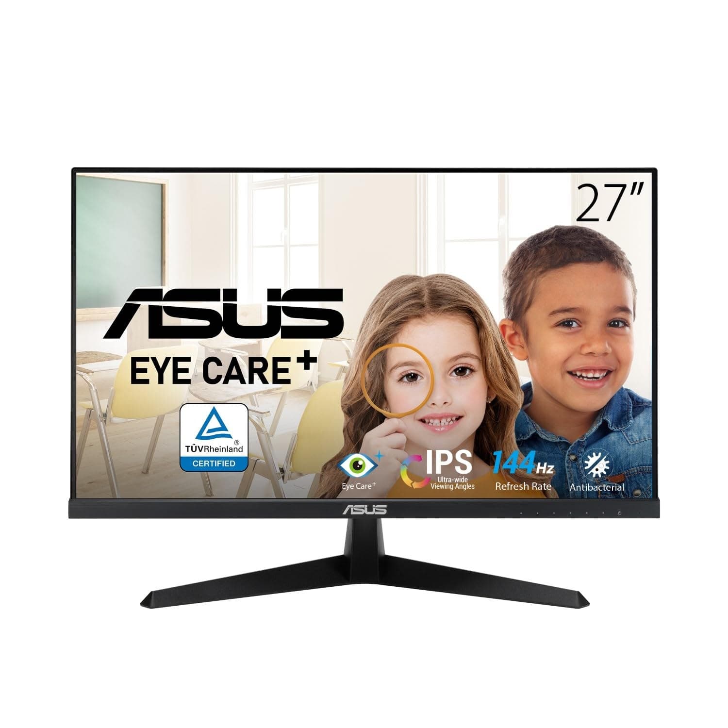 ASUS VY279HGE 27" IPS Full HD 144Hz 1ms Eye Care Gaming Monitor - Black